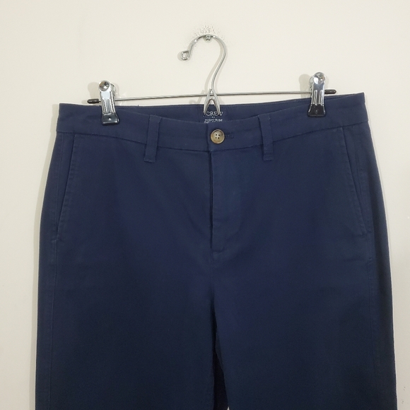 J. Crew Factory High Rise Girlfriend Chino Pants Navy Blue NWT Size 6 - Picture 10 of 10